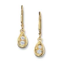 Buy Bold American Diamond Stone Pear Earring Boe011 online