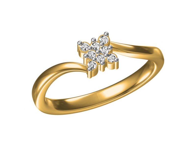 Buy Kiara Sterling Silver Anisha Ring ( Code - 60y ) online
