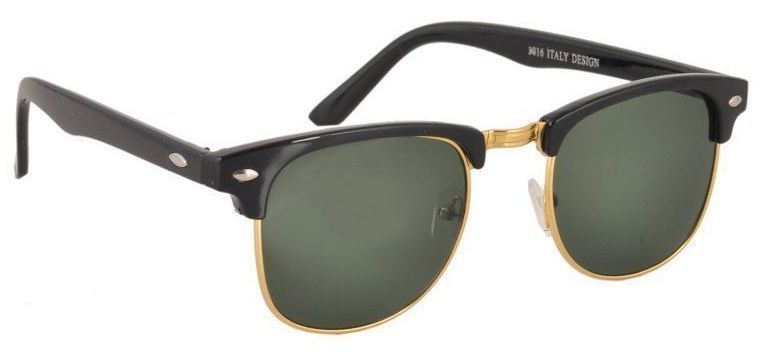 Buy Clubmaster Sunglasses Googles Black & Golden With Uv400 Lens For Women online