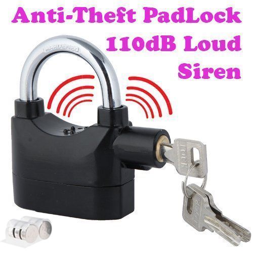 Buy Gadget Heros Anti Theft Burglar Pad Lock Alarm Security Siren Home Office online