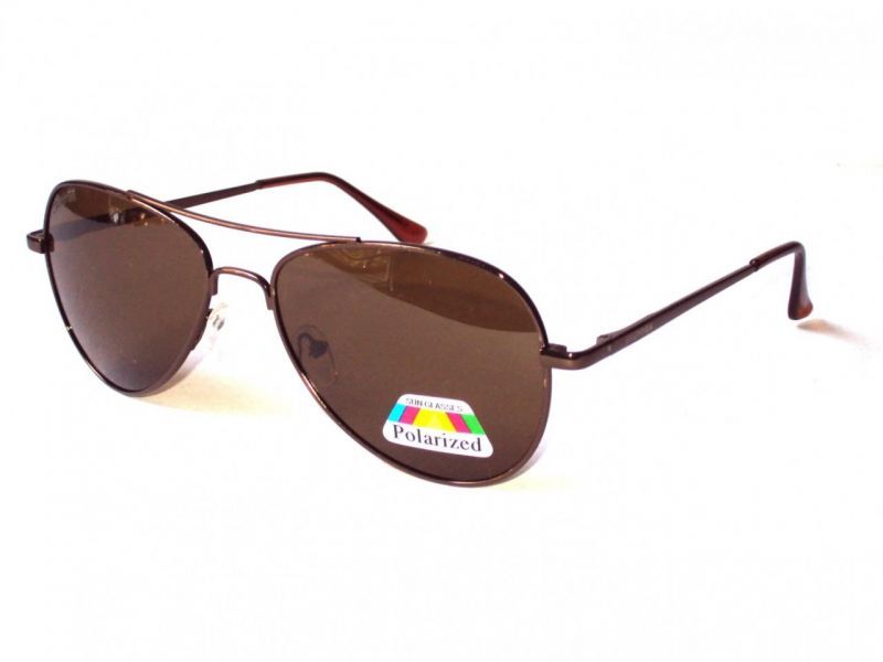 Buy Sigma Brown Polarized Aviator Sunglasses With Case online