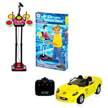 Buy Kids Toys Junior Musical Drum Beat Set Rc Remote Controlled Sports Car online