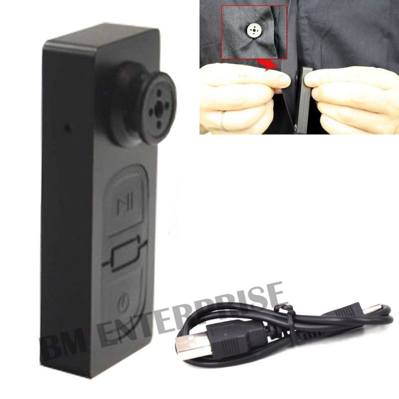 Buy Spy Mini Button S-918 Button Pinhole Hidden Camera With Digital Audio Video Recorder With USB Cable online