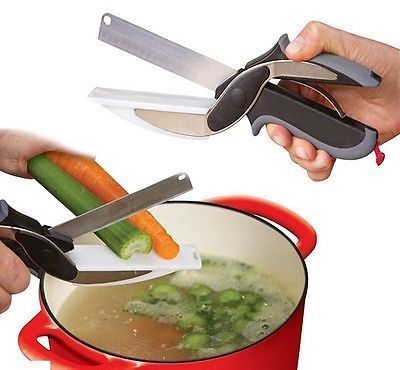 Buy Clever Cutter Vegetable Fruits Slicer Cutter Chopper Scissor online