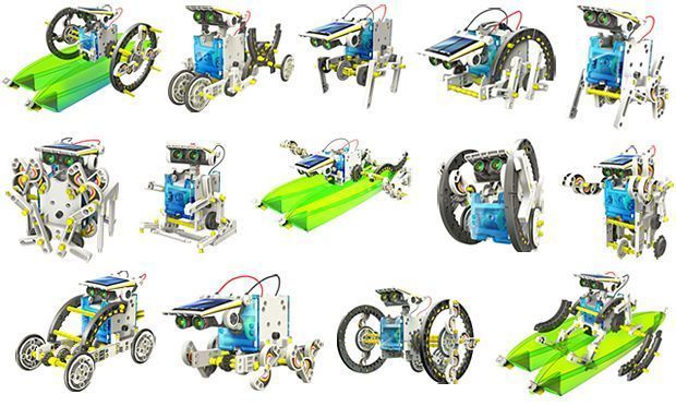 Buy New Amazing 14 In 1 Educational Solar Robot Kit online