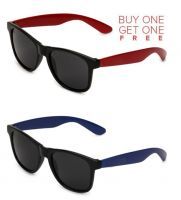 Buy Buy 1 Red Wayfarer Sunglasses And Get 1 Blue Wayfarer Sunglasses Free online