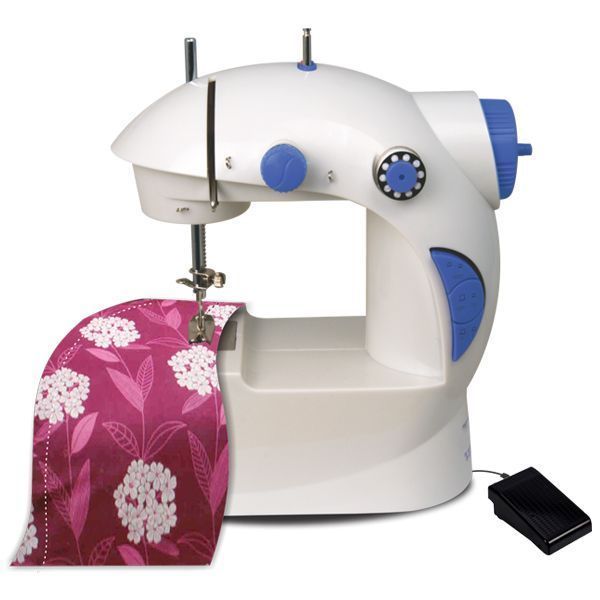 Buy Portable Mini Electric Double Stitch Sewing Machine With Thread Set online