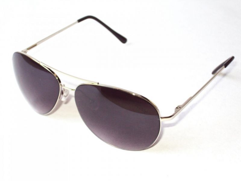 Buy Indmart Silver Aviator Black Lenses Sunglasses Model online