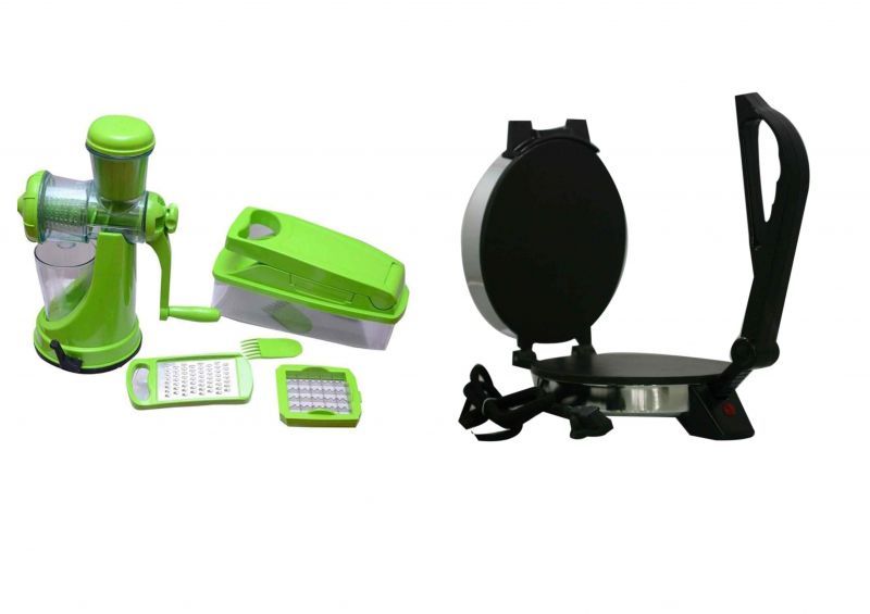 Buy Heavy Duty Roti Maker With Manual Center Fruit Juicer And Vegetable Chopper online