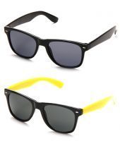 Buy Yellowblack-wfr Wayfarer Sunglasses - Buy 1 Get 1 Free online