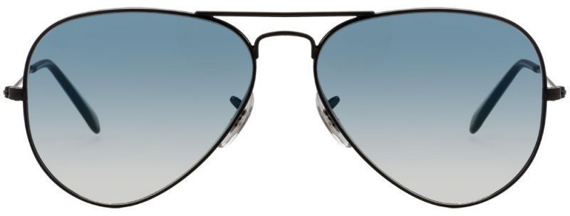 Buy New Classic Aviator Style Sunglasses Black Frame/light Blue Gradient online