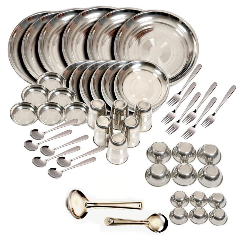 Buy Kitchen Pro 50Pcs Stainless Steel Dinner Set - Silver online