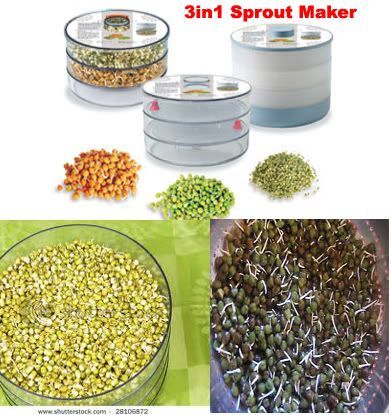 Buy 3- Bean Bowls Sprout Makers New Product online