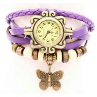 Buy Vintage Antique Retro Trendy Ladies Bracelet Watch - Purple online