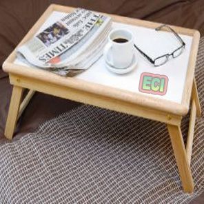 Buy Bedroom Breakfast & Laptop E Table Multi-purpose Wooden Foldable Stand online