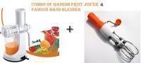 Buy Combo Of Ganesh Fruit Juicer & Famous Hand Twist Blender online