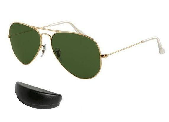 Buy Golden Frame Aviator Style Air Force Sunglasses Mens Sunglass With Case online