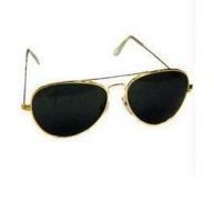 Buy Airforce Gents Sunglass Golden Frame With Free Goggles Case online