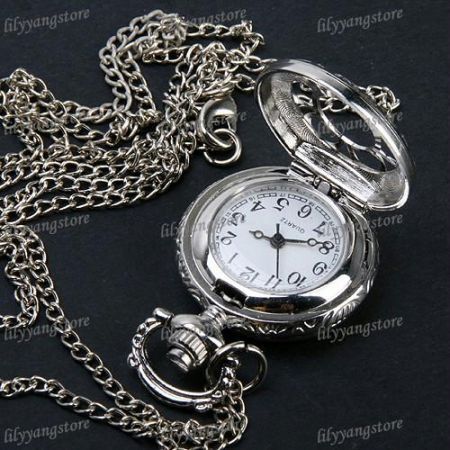 Buy Antique Silver Pocket Watch For Men Woman Gift Unisex Pocket Watch online
