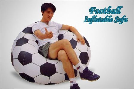 Buy Football Shape Beanless Bag Inflatable Sofa Chair online